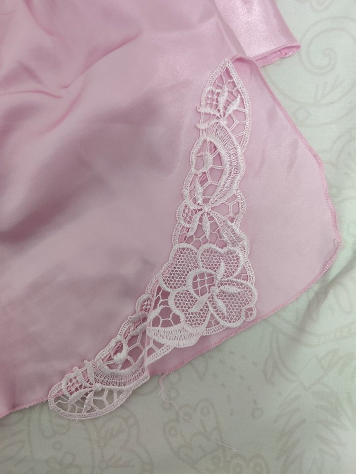 Pembe Nakışlı Kısa Kadın Pijama Takımı - Görsel 3