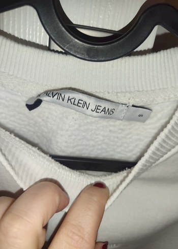 Calvin Klein kadın crop sweatshirt - Görsel 5