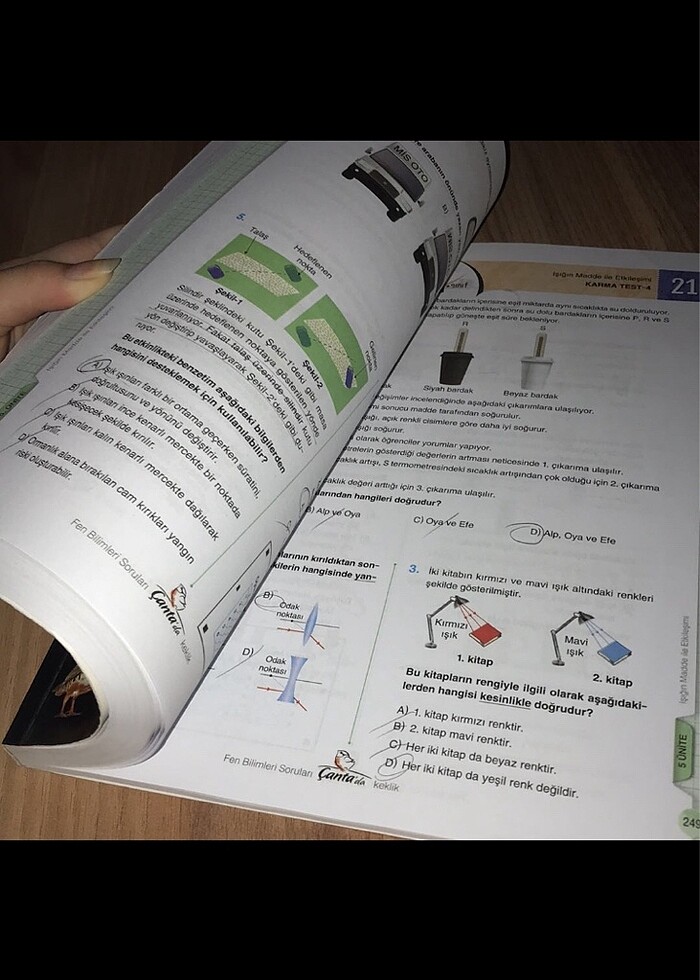 7.sınıf fen bilimleri soru bankası - Görsel 3