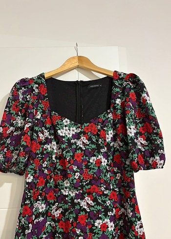 Trendyol & Milla Çiçek Desenli Vintage Midi Elbise
