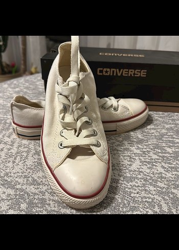 37 Beden Beyaz Converse Kadın Dolgu Topuklu Spor Ayakkabı