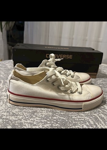 Beyaz Converse Kadın Dolgu Topuklu Spor Ayakkabı