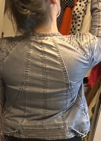 Diğer açık mavi Denim Kadın Deri Ceket