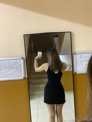 s Beden PullandBear Siyah Mini Elbise