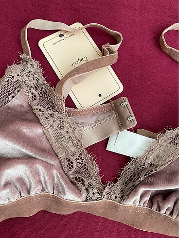 m Beden mor Renk Koton Bralet