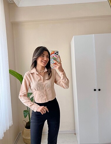 Crop gömlek