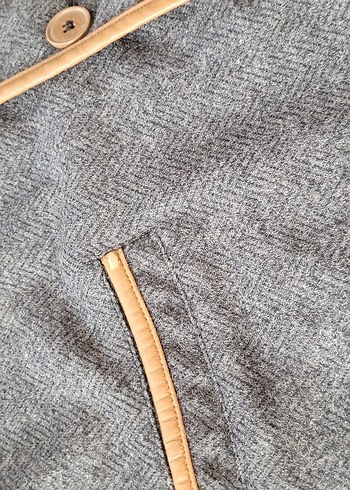 FC Plus Deri Detaylı Erkek Ceket - Görsel 7