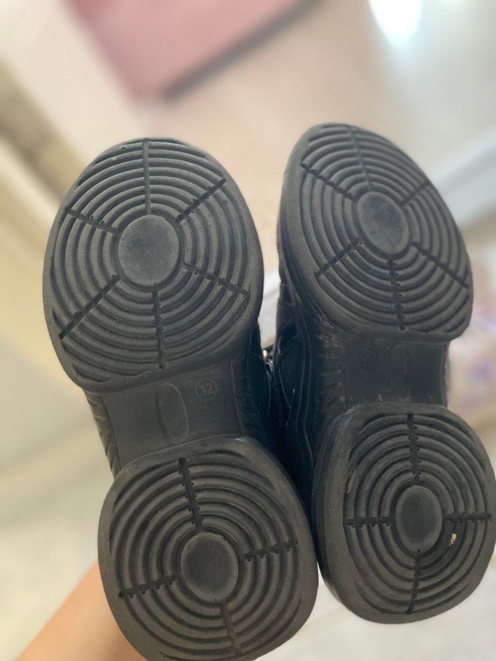 Kız Çocuk Gri Çok Renkli Spor Ayakkabı Velcro - Görsel 4