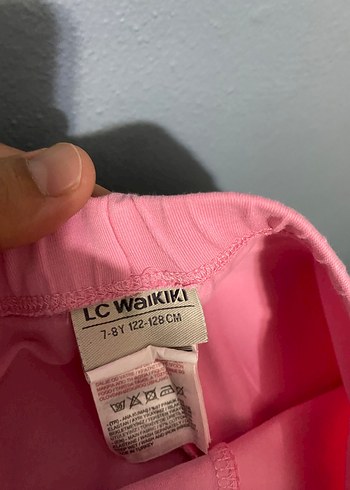 LC Waikiki LCW Kız Çocuk Gri Baskılı Pamuklu Tayt