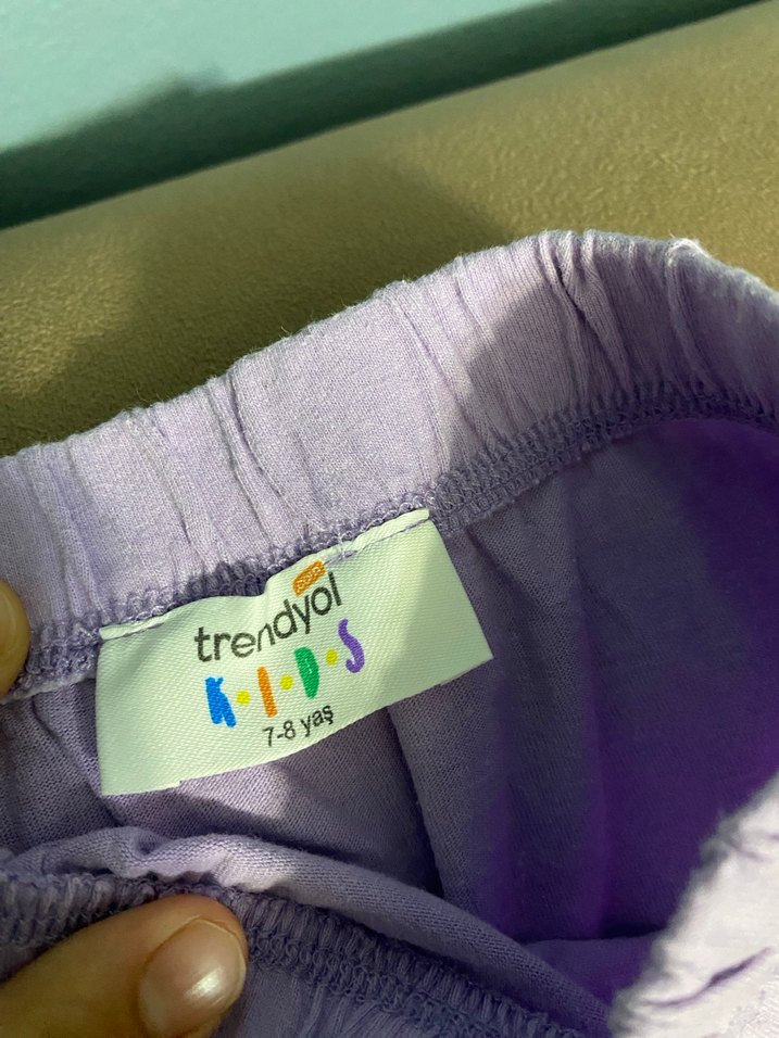 Mor etek + cigit eşofman rahat Kesim Kız - Görsel 4