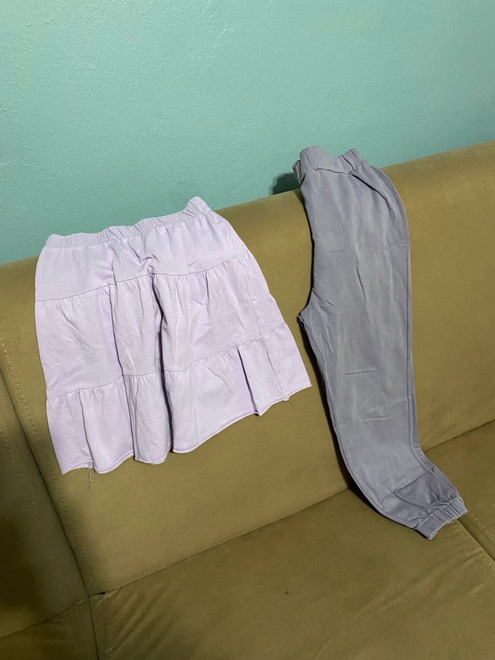 Mor etek + cigit eşofman rahat Kesim Kız - Görsel 3