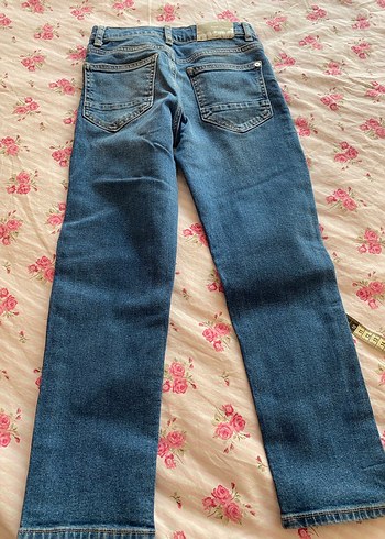 Mavi Rahat Kesim çocuk Kot Pantolon - Görsel 4