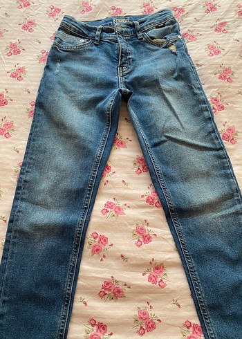 Mavi Rahat Kesim çocuk Kot Pantolon - Görsel 6