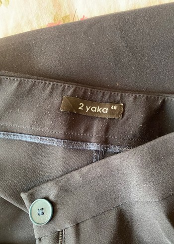 Lacivert Kadın Midi Kumaş Pantolon - Görsel 2