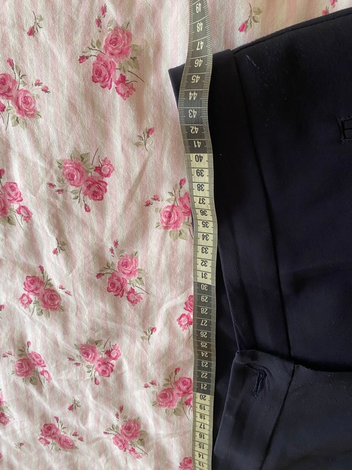 Lacivert Kadın Midi Kumaş Pantolon - Görsel 5