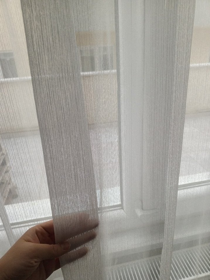 Modern Beyaz Tül Perde 4 metre - Görsel 3