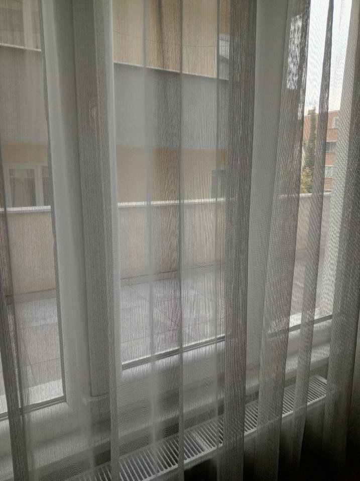 Modern Beyaz Tül Perde 4 metre - Görsel 2