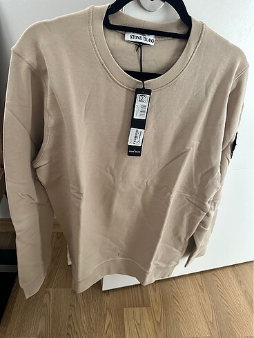 Stone island krem sweatshirt l/xxl bedenler mevcut