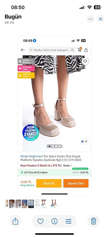 Melissa Platformlu gelin topuklu ayakkabı