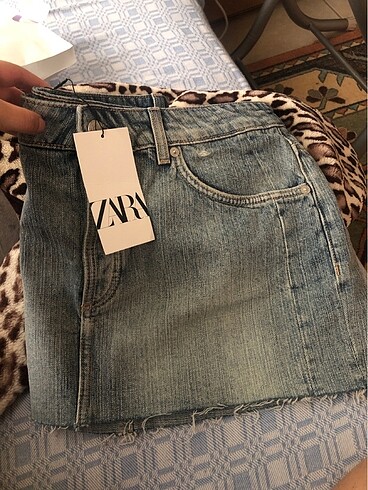 xl Beden mavi Renk zara kot etek