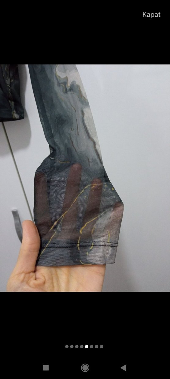 Siyah Dantel Detaylı Gotik Mini Bluz - Görsel 5