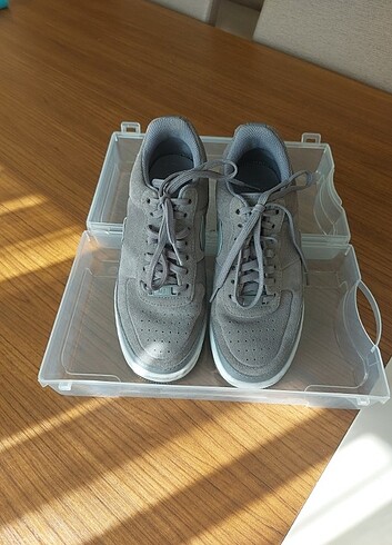 37,5 Beden gri Renk Nike air force 1 gri suet spor ayakkabi