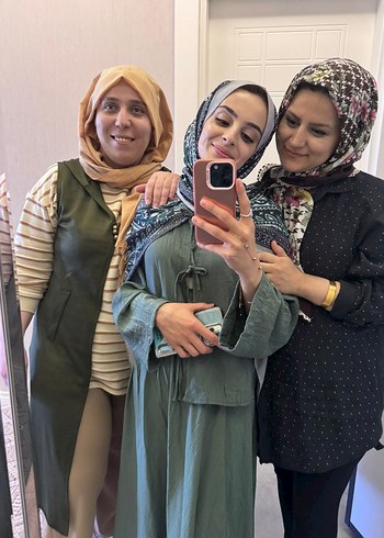 s Beden Kadın Haki Uzun Bol Elbise