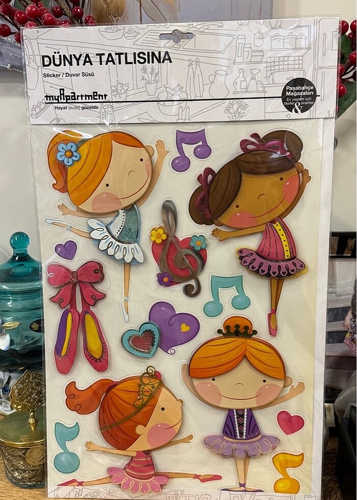 Paşabahçe mağazası yapışkanlı duvar ve gardrop süsü - Görsel 2