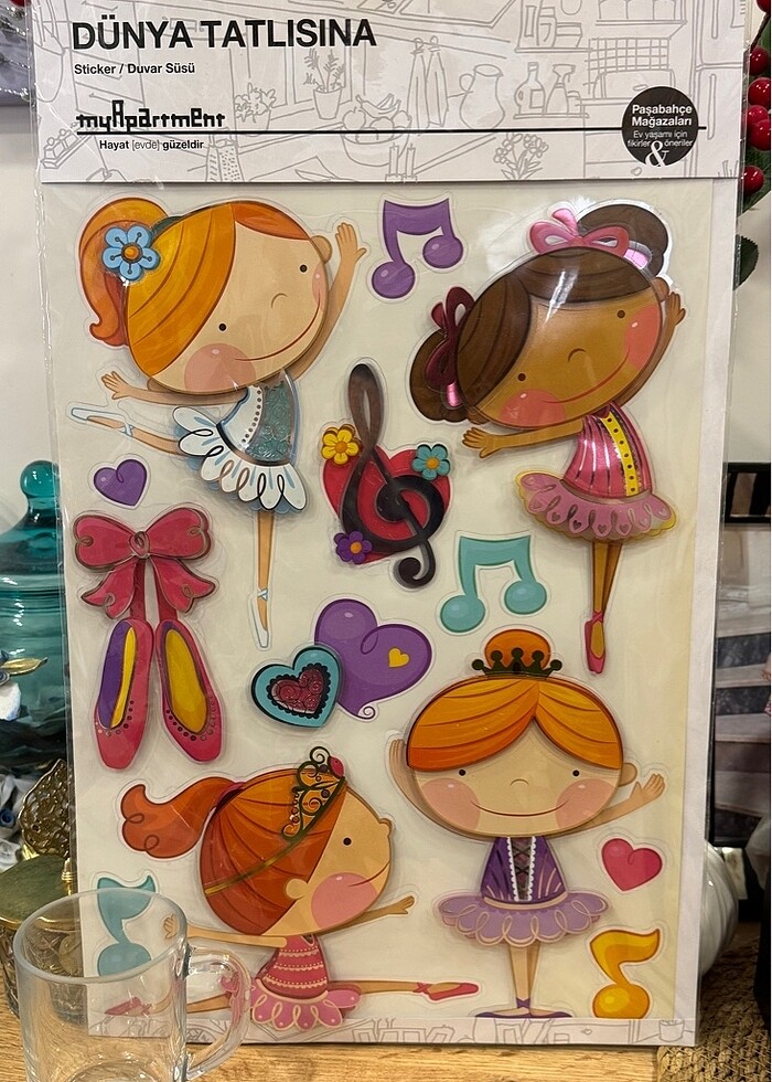 Paşabahçe mağazası yapışkanlı duvar ve gardrop süsü - Görsel 3