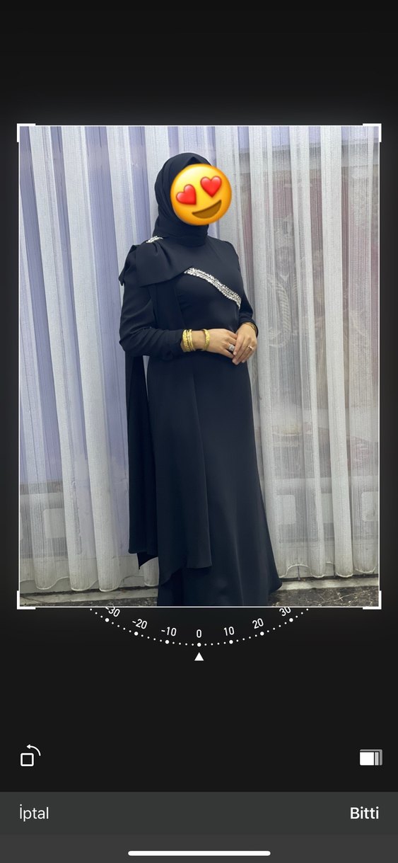 Uzun Siyah abiye - Görsel 2