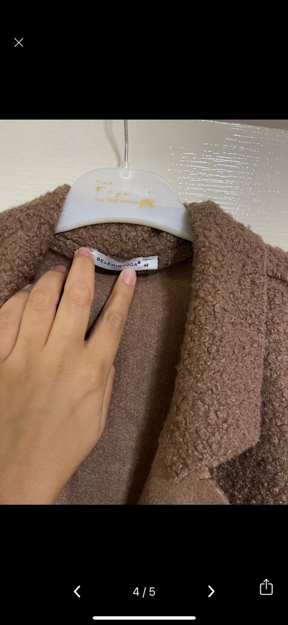 Düğmeli Kahverengi Kadın Yelek - Görsel 2