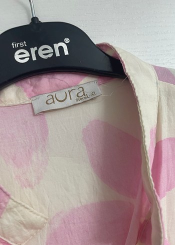 Pembe Bohem Uzun Keten Elbise - Görsel 2