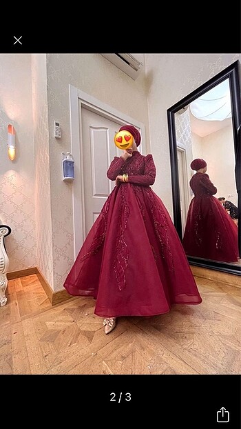 Bordo nişanlık kınalık - Görsel 3