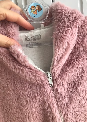 Kürklü Pembe Bebek Kız Tulumu - Görsel 3