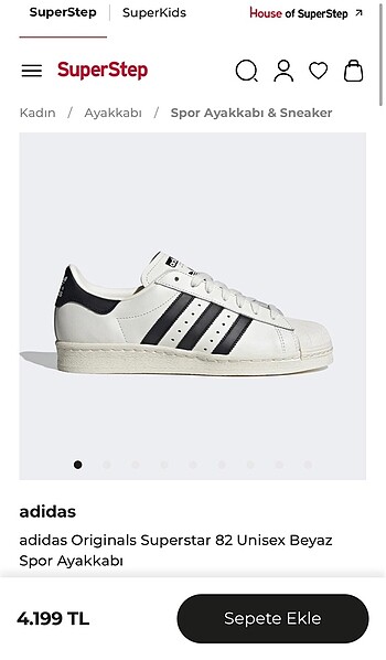 Adidas superstar orjinal