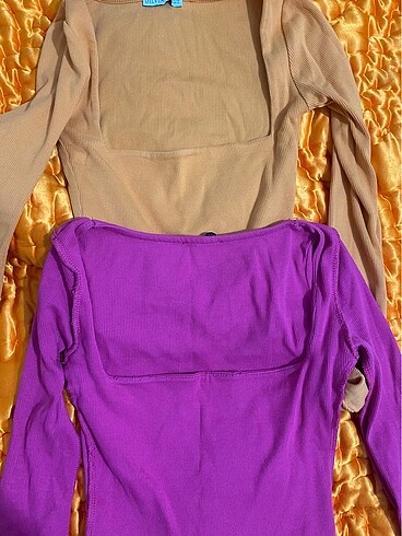 Dilvin DİLVİN - pembe & turuncu set bluz