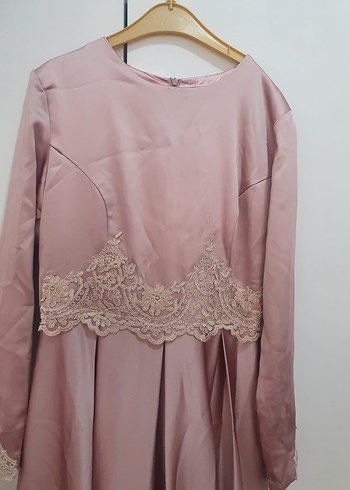 Pembe Nakışlı Pastel Perde - Görsel 4