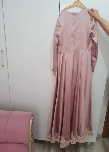 Pembe Nakışlı Pastel Perde - Görsel 2