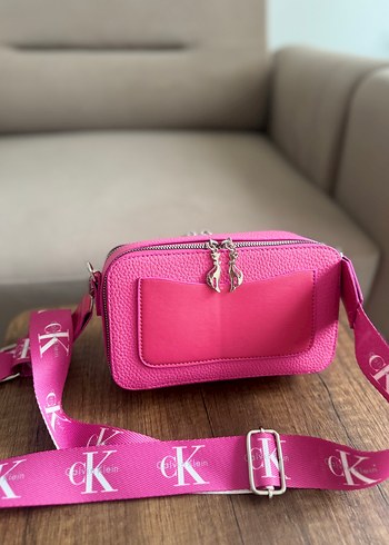 Beden pembe Renk Pembe Deri Kadın Bel Çantası