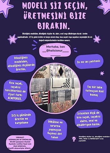 Diğer Kaymaz yıkanabilir dot taban halı&yolluk