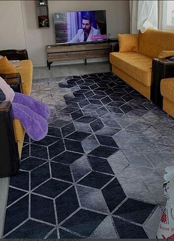 Kaymaz yıkanabilir dot taban halı&yolluk 