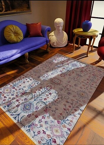 Kaymaz yıkanabilir dot taban halı&yolluk 