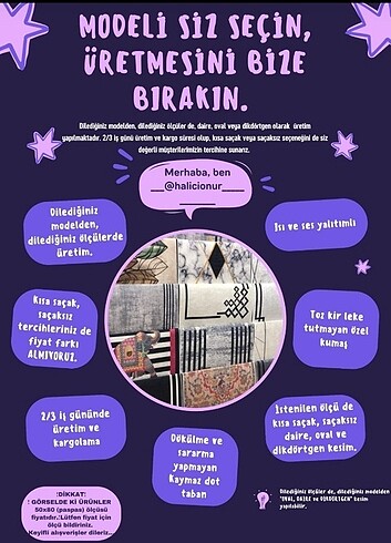 Diğer Kaymaz yıkanabilir dot taban halı&yolluk