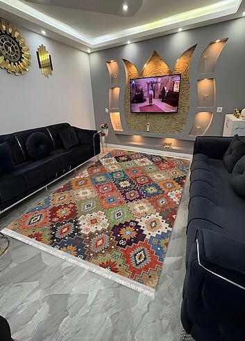 Kaymaz yıkanabilir dot taban halı&yolluk