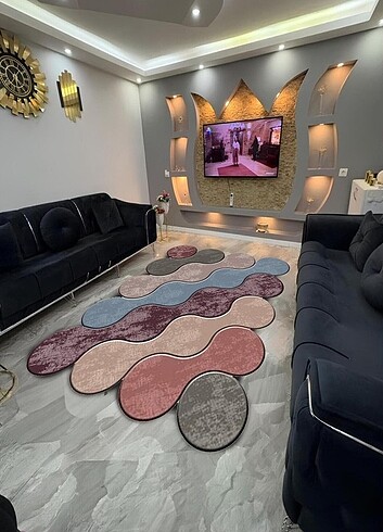 Kaymaz yıkanabilir dot taban halı&yolluk
