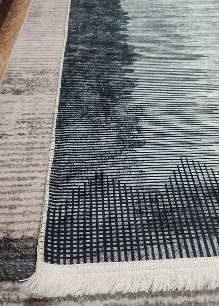 KAMPANYALI, İHRACAT FAZLASI MODERN SÜNGERLİ 1.40X1.40 KARE HALI - Görsel 2