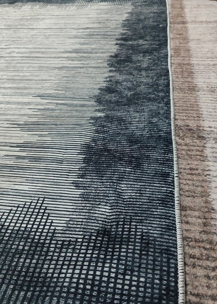 KAMPANYALI, İHRACAT FAZLASI MODERN SÜNGERLİ 1.40X1.40 KARE HALI - Görsel 4