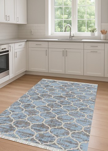 Kaymaz yıkanabilir dot taban halı&yolluk - Görsel 2