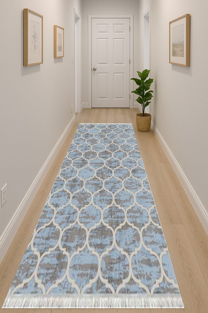 Kaymaz yıkanabilir dot taban halı&yolluk - Görsel 3