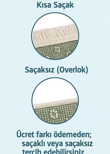 Kaymaz yıkanabilir dot taban halı&yolluk - Görsel 6